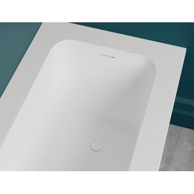 Ванна каменная Salini Orlando Plus Kit S-Sense 1021G белая глянцевая